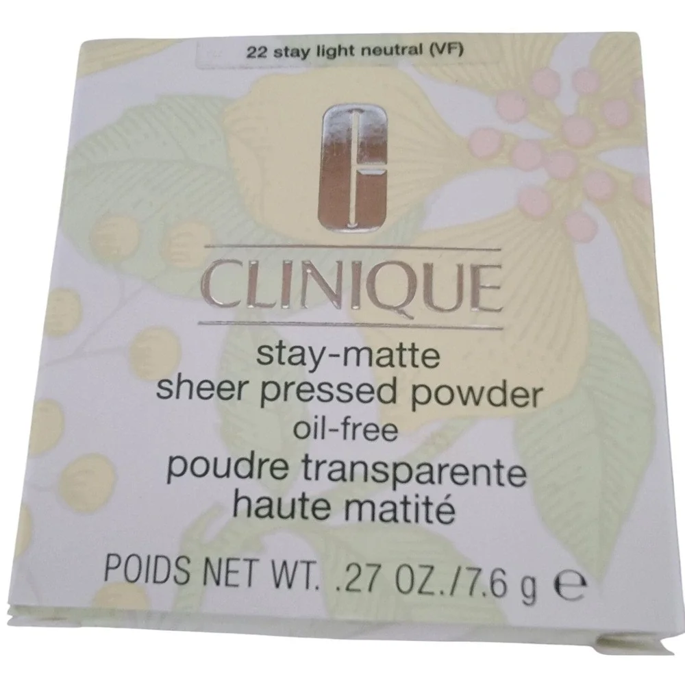 Clinique‎ Stay Matte Sheer Pressed Powder Oil Free 22 Stay Light Neutral